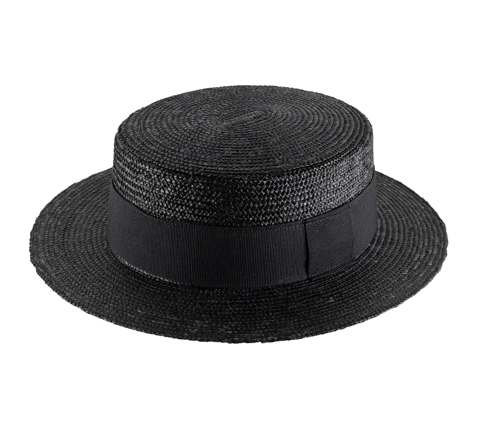 Chapeau canotier paille fine