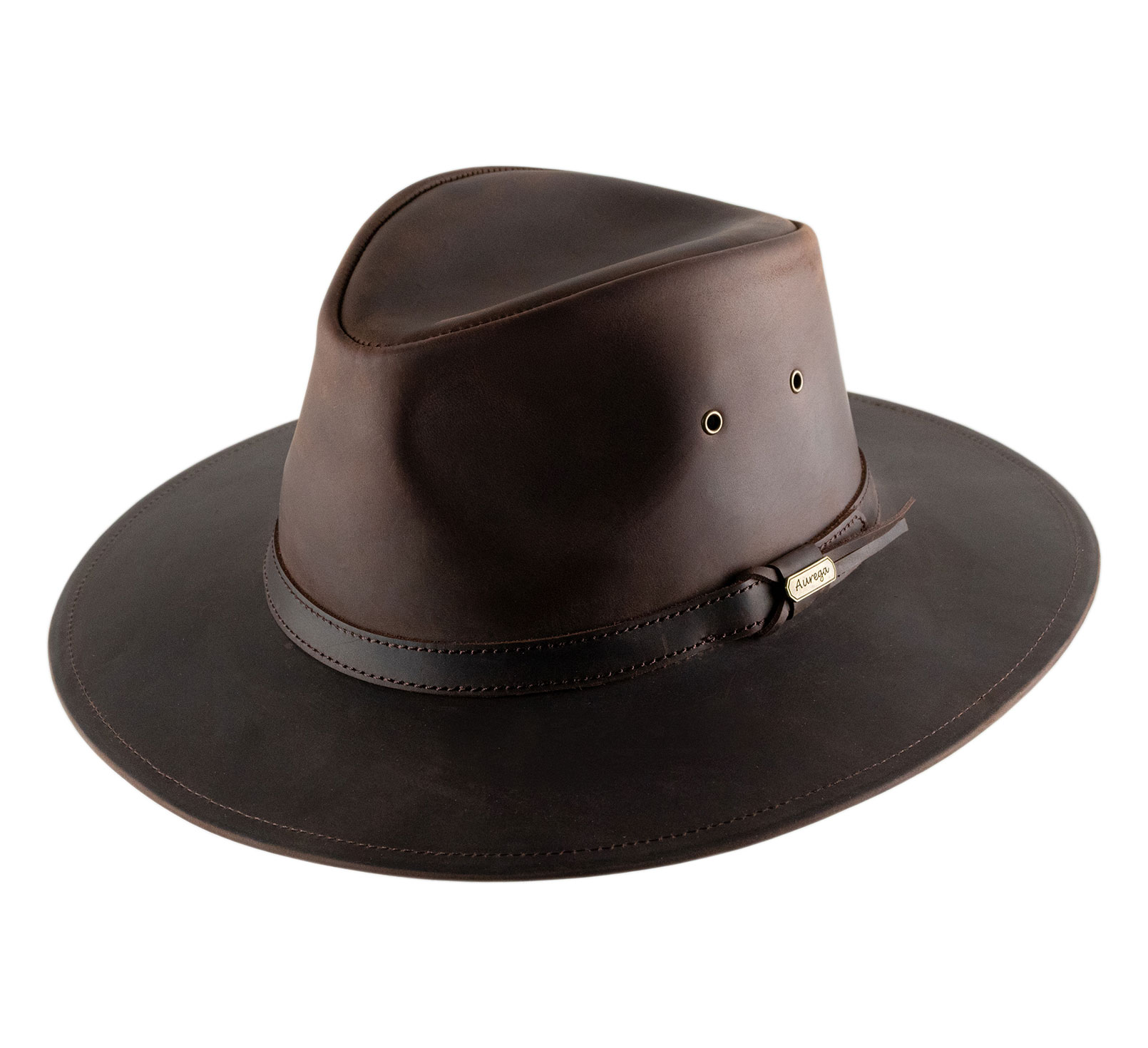 Chapeau cuir large