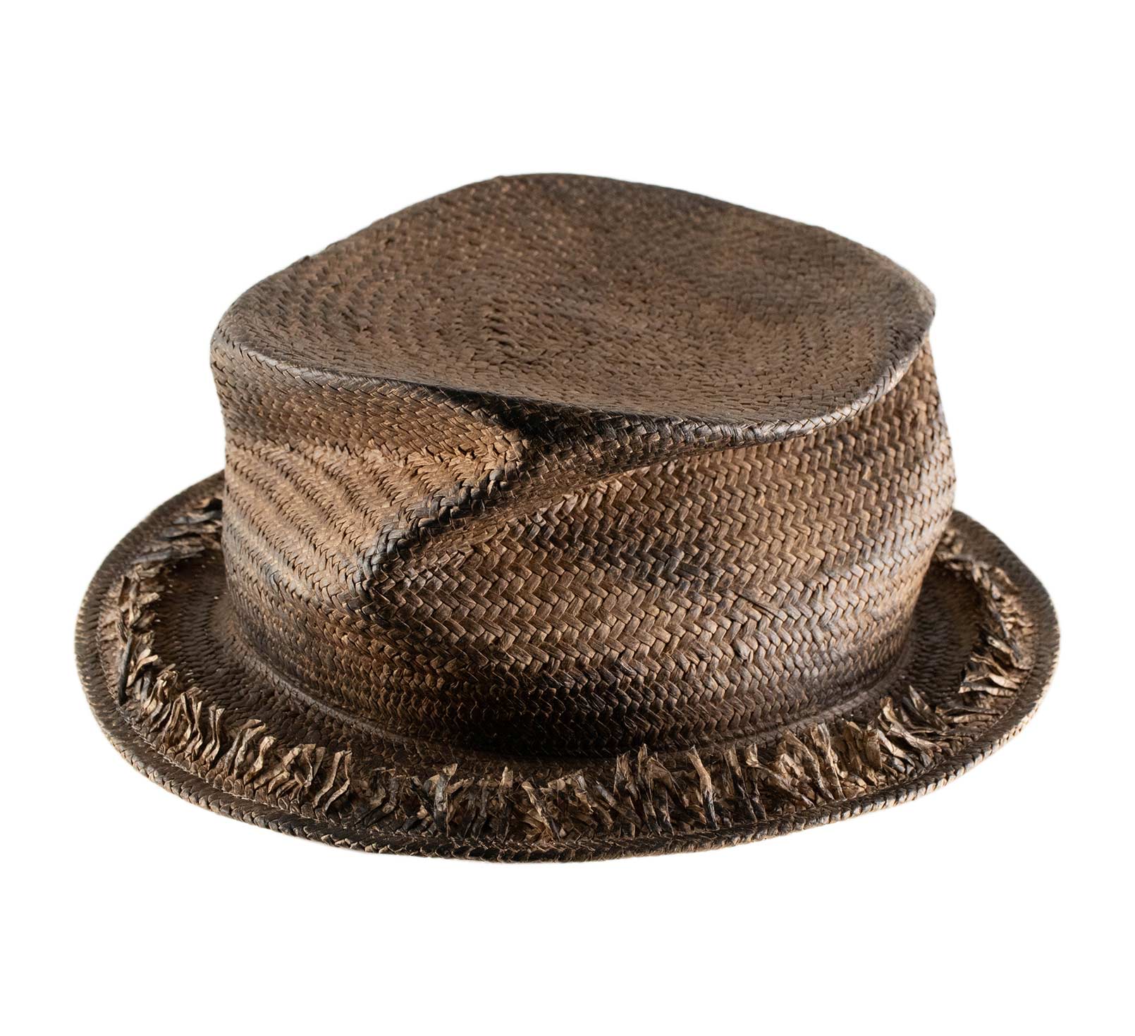 Chapeau paille rétractable