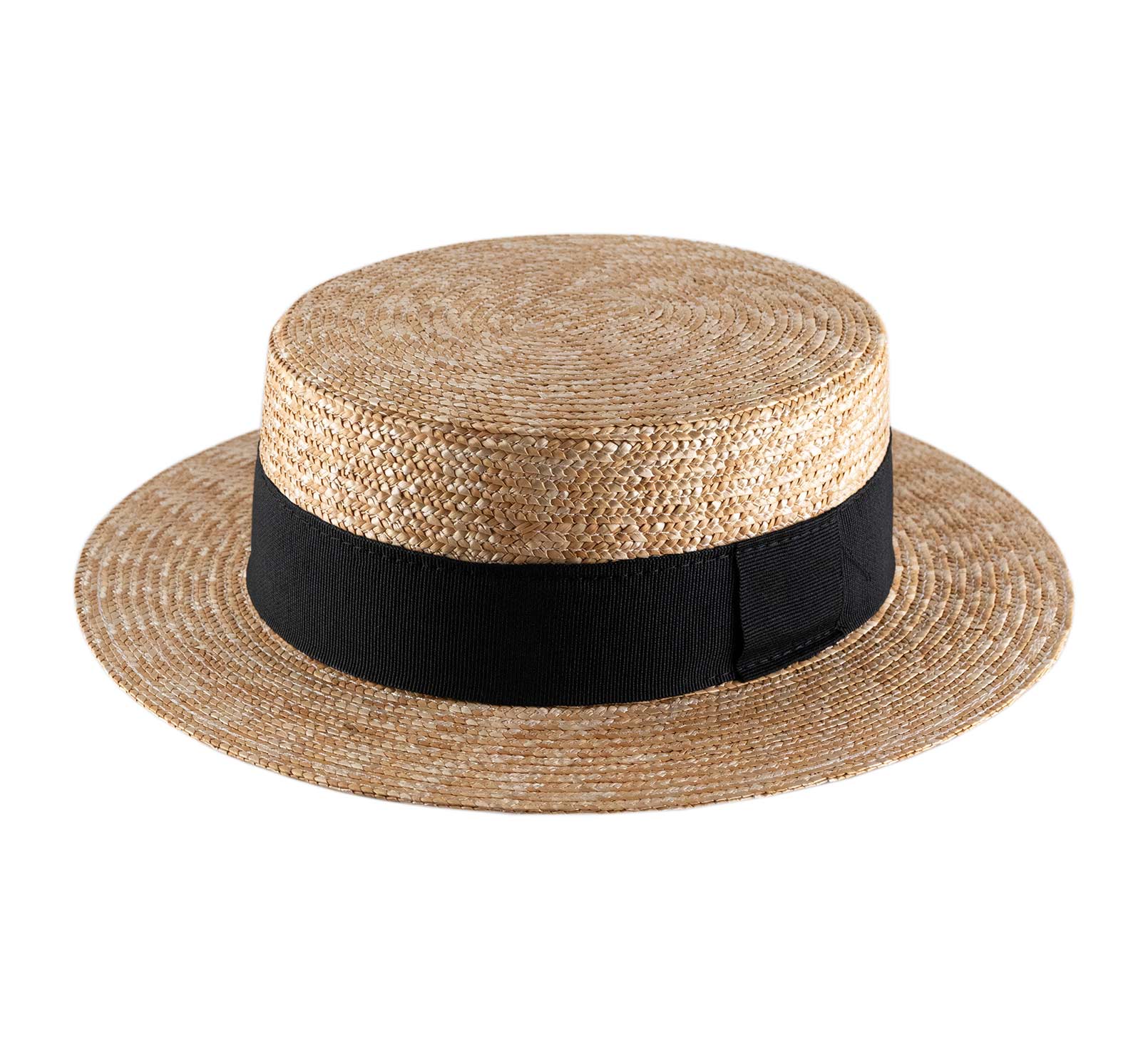 Chapeau canotier paille fine