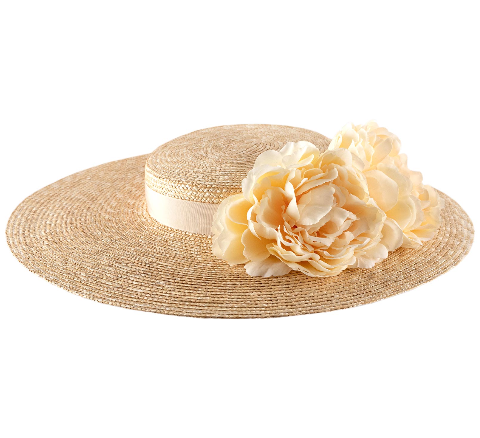 chapeau femme fleurs