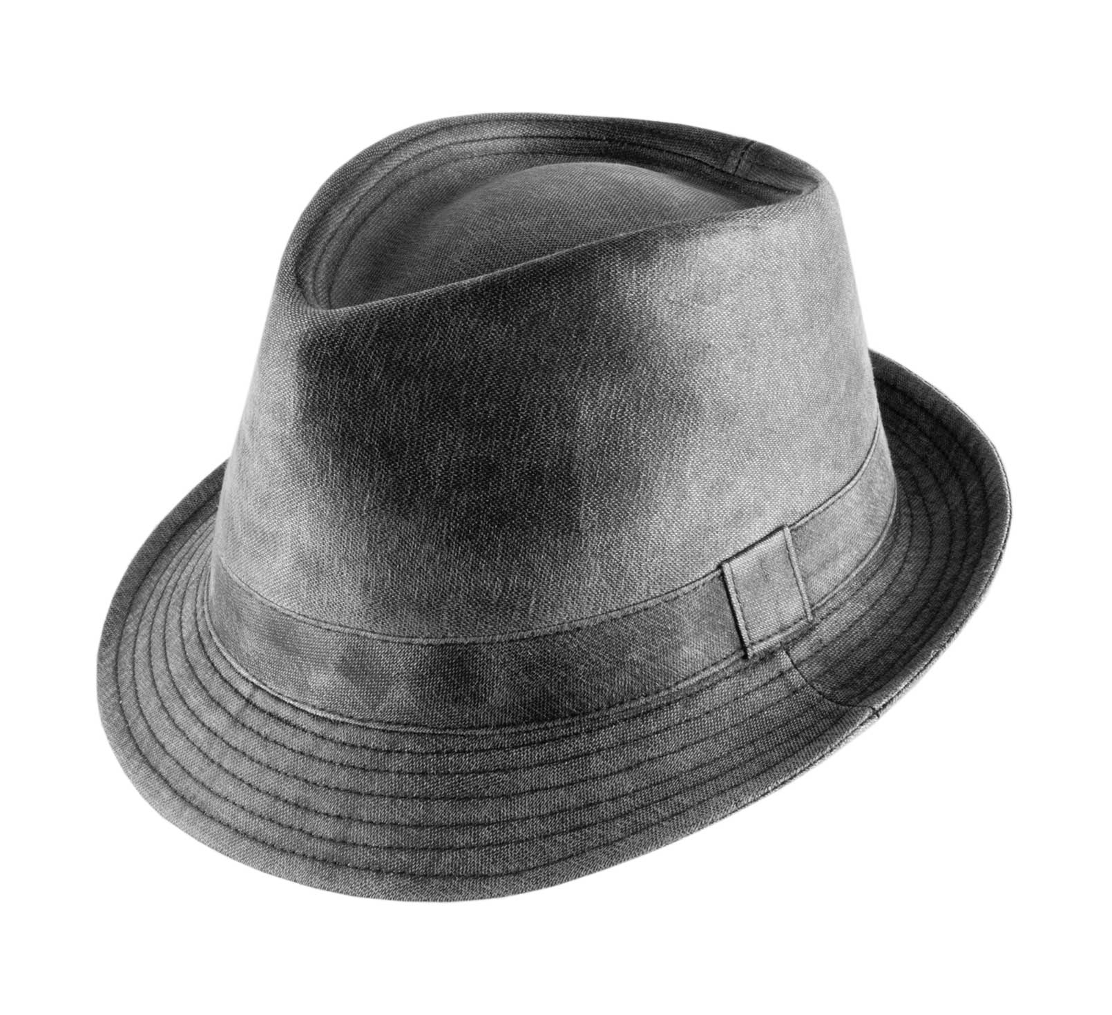 Chapeau trilby imitation cuir Chapeau trilby imitation cuir