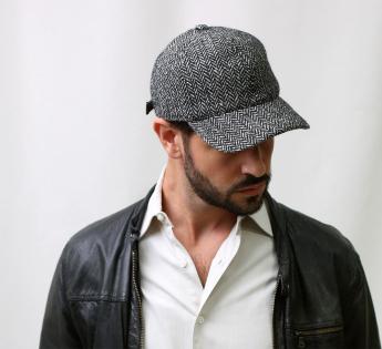 casquette laine à chevrons Cassius