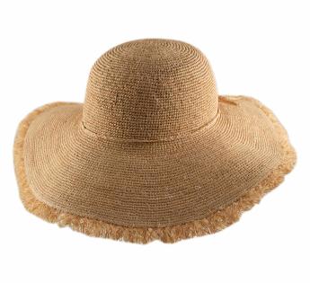 Angelica Raphia Crochet Frange Aurega