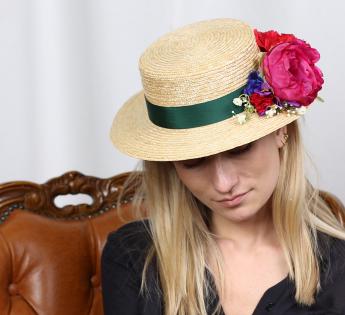 Chapeau fleuri Yaël