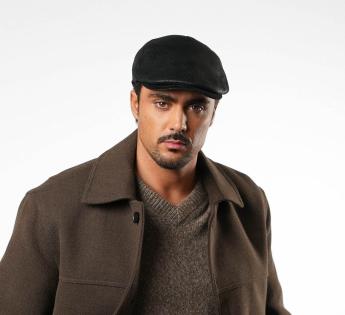 Casquette plate imitation cuir Fauve