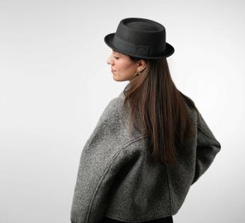 Chapeau Porkpie Noir Classic Porkpie