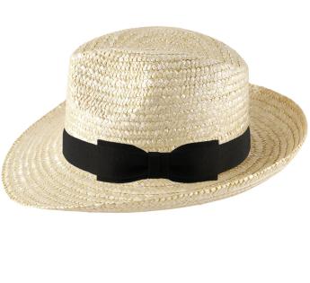 chapeau personnalisable Mon Fedora Paille Cousu