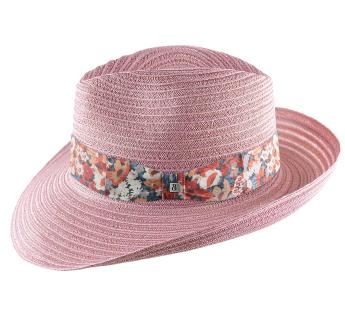 chapeau paille coloré Mon Fedora Abaca