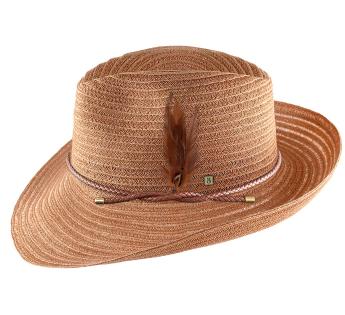 chapeau paille coloré Mon Fedora Abaca